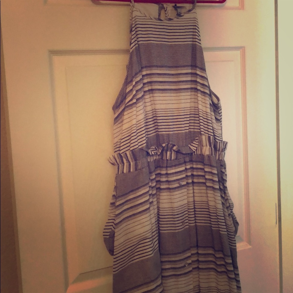 A New Day Striped Dress with Pockets